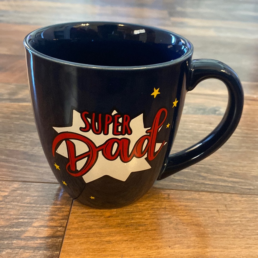 NWT “Super Dad” coffee mug